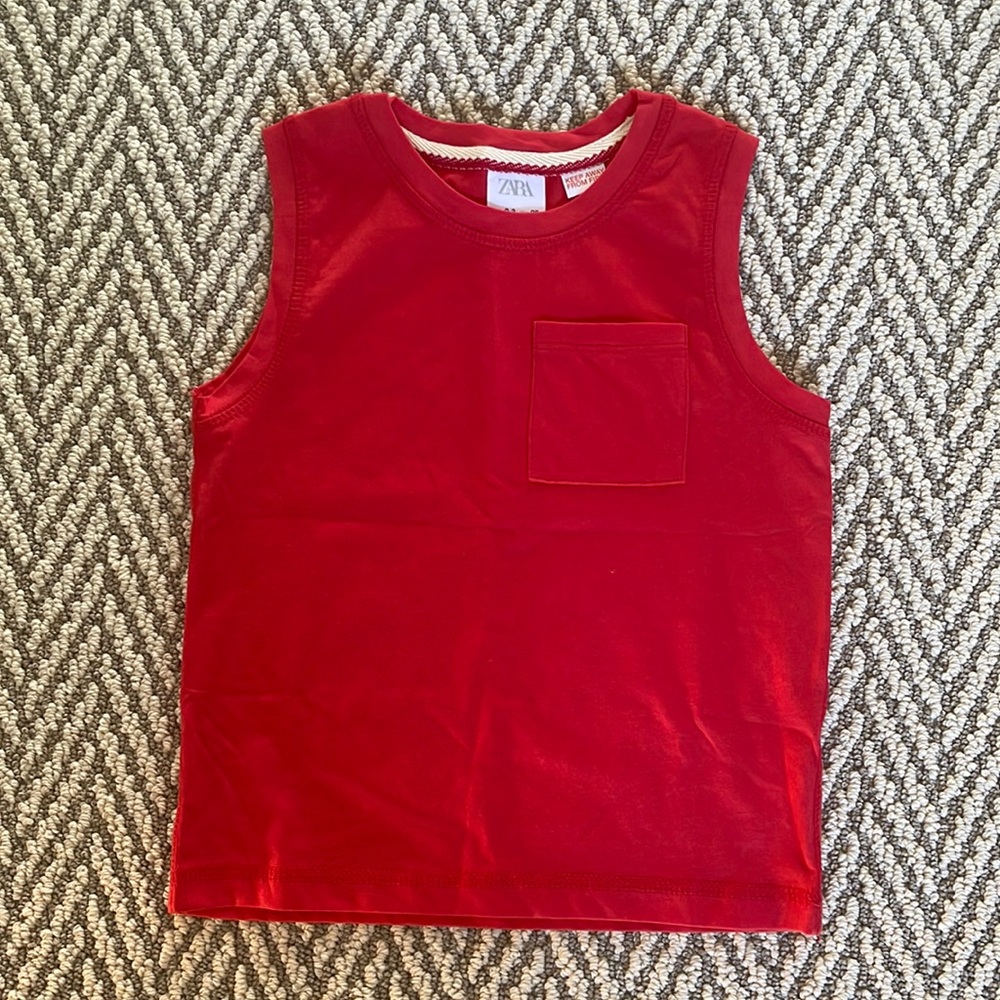 Brand new ZARA toddler boys tank top, size 2-3y